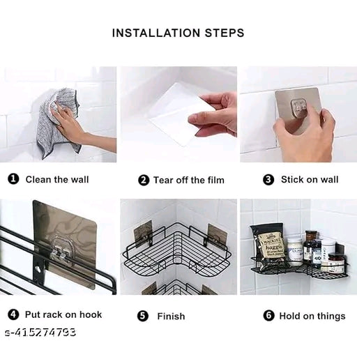 Catalog Name:*Trendy Bath Shelves*
Material: Metal
Net Quantity (N): Pack of 2
Product Length: 10 Inch
Product Breadth: 10 Inch
Product Height: 10 Inch